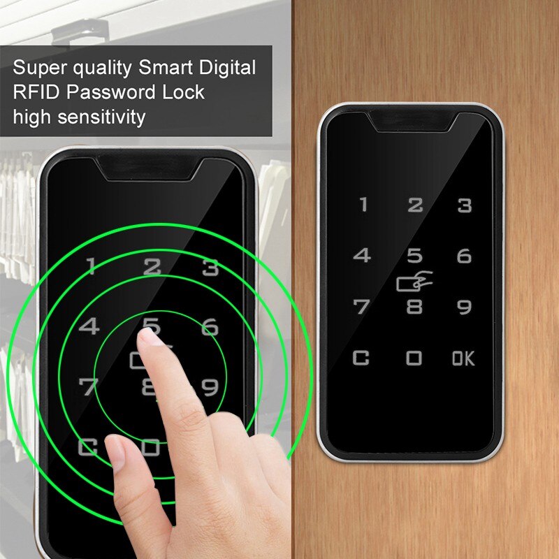 Zinklegering Smart Digitale Rfid Sluizen Touch Keypad Elektronische Kast Archiefkast Lock