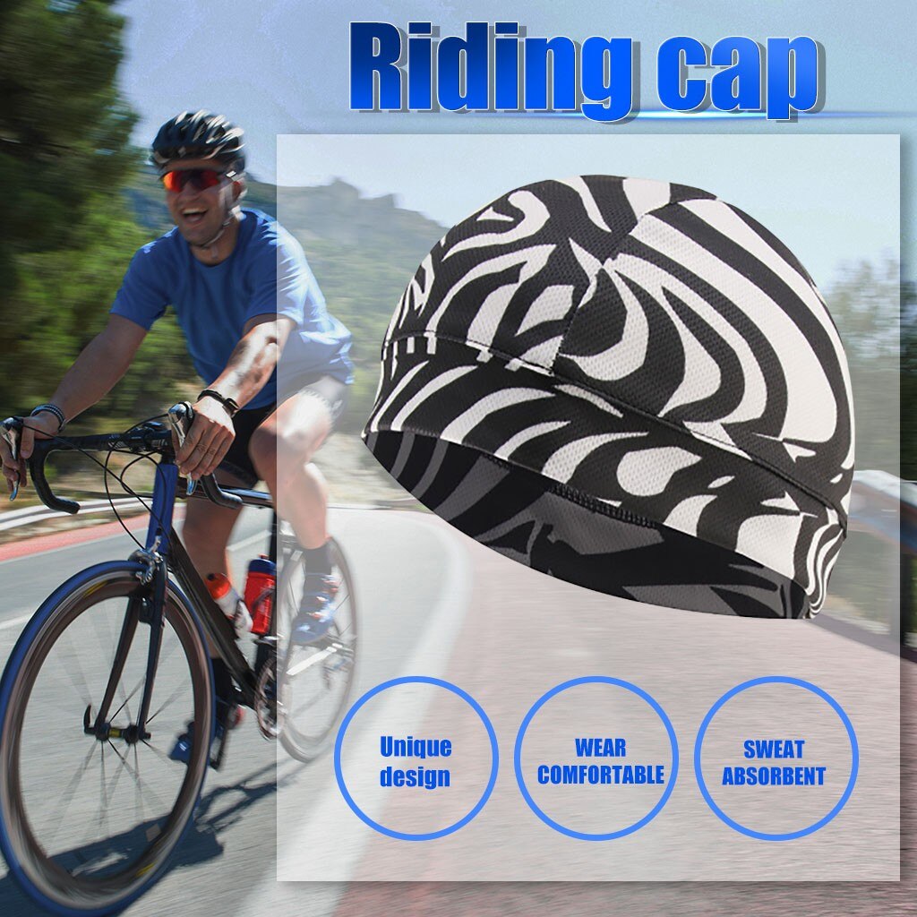 2121 Unisex Cycling Helmet Liner Skull Cap Spring Under Helmet Cap Men Women Running Beanie Hat Quick Dry Sport Caps#0814y30: J