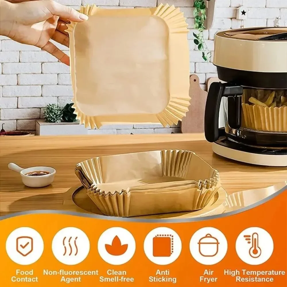 Acessórios de cozinha de ar fritadeira gadgets de cozinha utensílios de papel descartáveis pastelaria suprimentos de cozimento acessório bakeware barra de jantar
