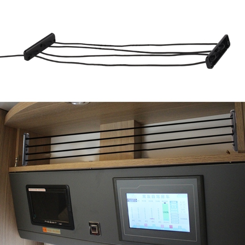 Rv-skab lastnet campingvogn bagagerum trailer sidelast bagage elastisk opbevaringsnet netlomme organizer anti-faldskærm