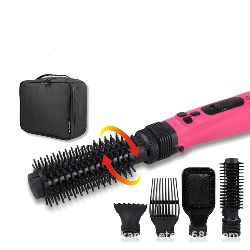 5 In 1 Air Kam Automatische Haardroger Kam Krultang Multifunctionele Föhn Steil Haar Kam