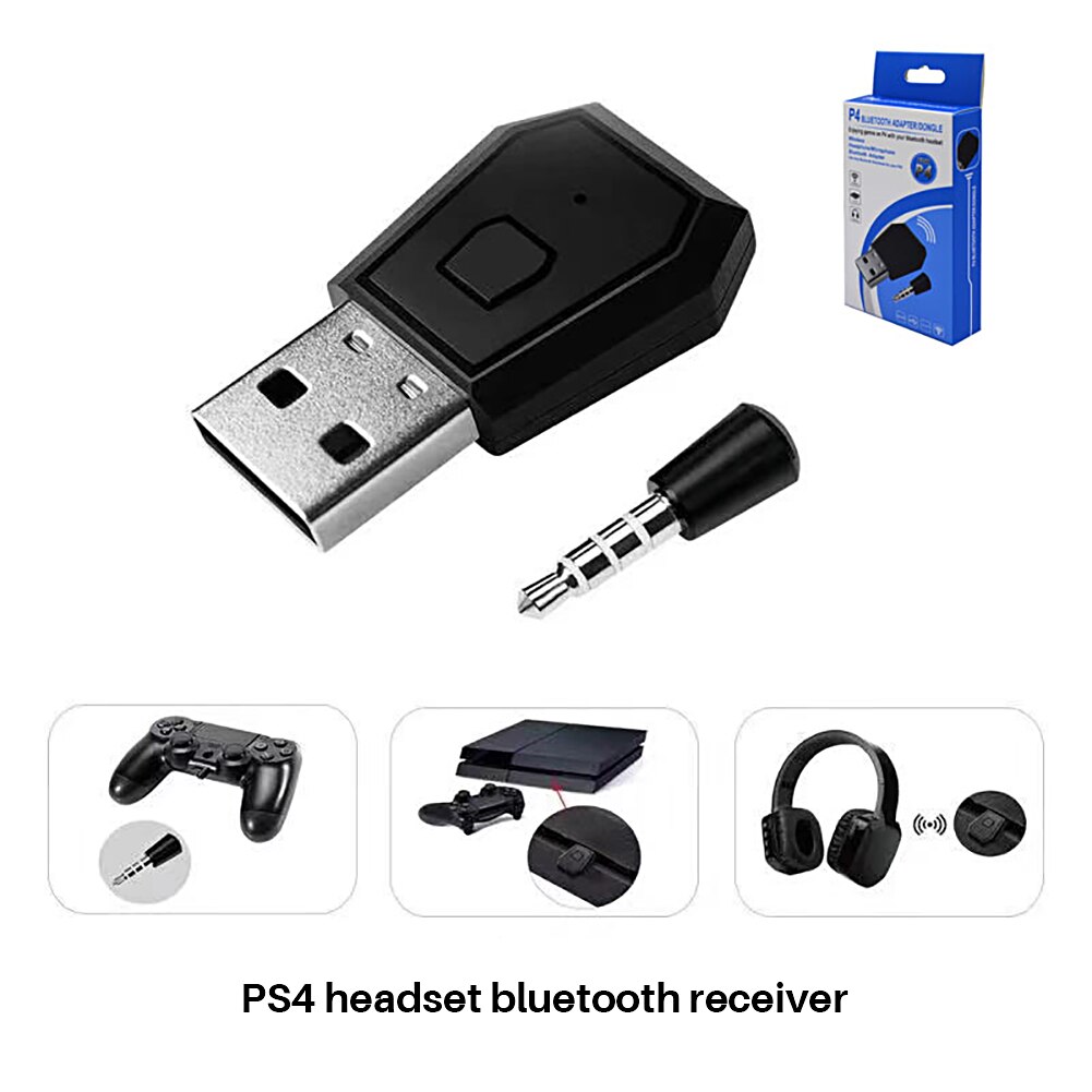 Draadloze adapter 4.0 +  edr dongle ontvanger usb bluetooth adapter dongle ontvanger en zenders voor  ps4 draadloze headsets