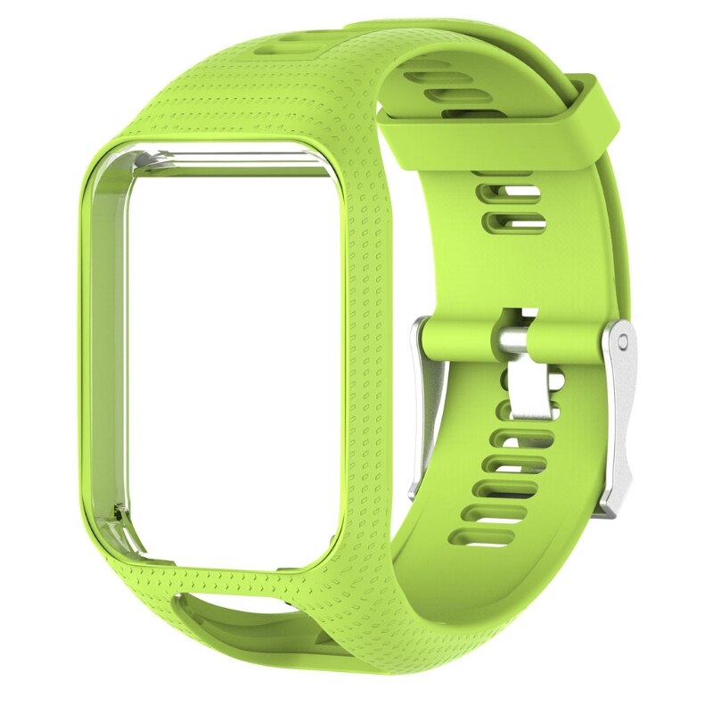 Wrist Band Strap for TomTom 2 3 Runner Spark Music Replacement Bracelet Soft Watchband Silicone Belt Watch Bracelet Accessory: Lime