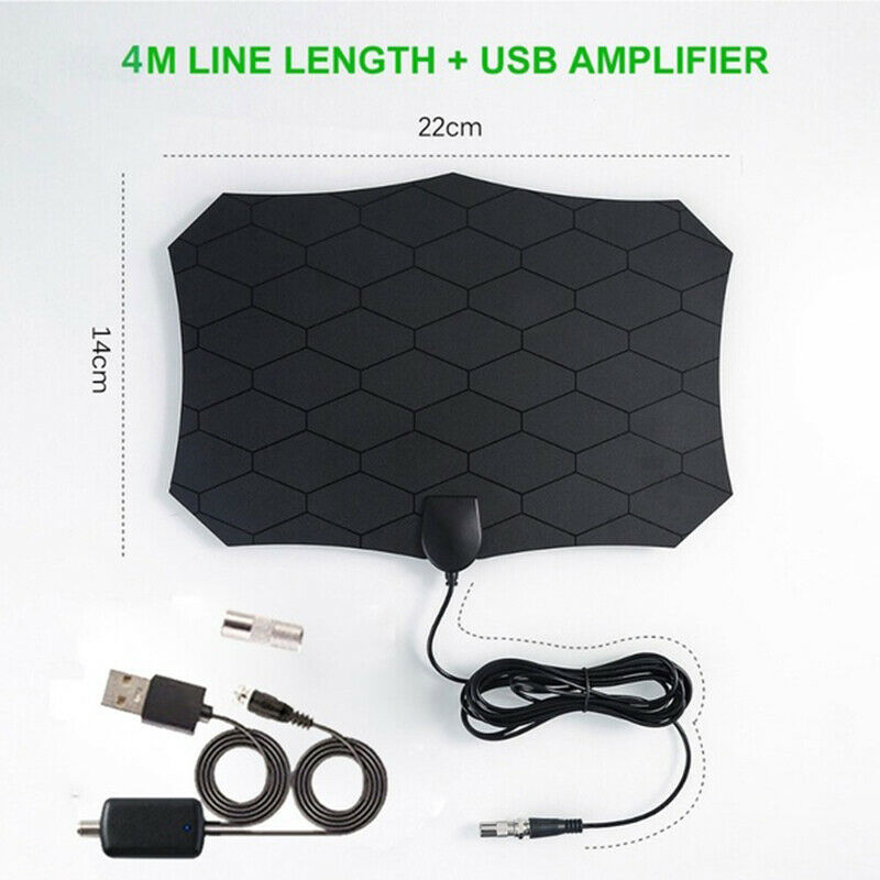 240 Miles Range TV Indoor Antenna Skywire Digital HD Amplified Digital HDTV 1080P Antenna for Life Local Channels