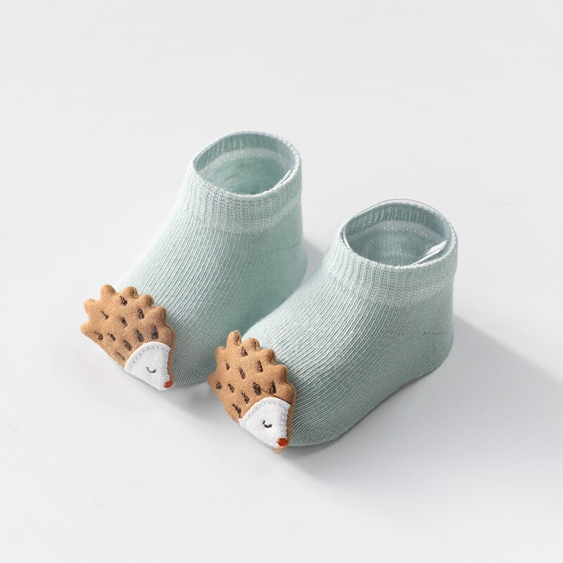 Schattige Pop Sok Voor Baby Jongen Meisje Katoen Antislip Cartoon Doseren Sokken Baby Meisje Kleding Accessoires Voeten Protector allseason: hedgehog / s 6-12 month