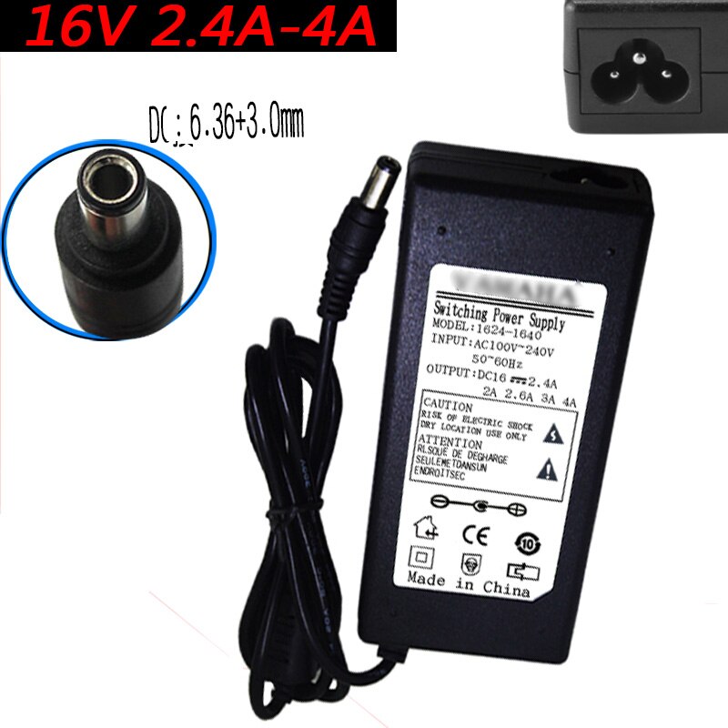 16V 2.4A4A 6.36*3.0mm Power Adapter For Yamaha PA300 PA301 PA300B