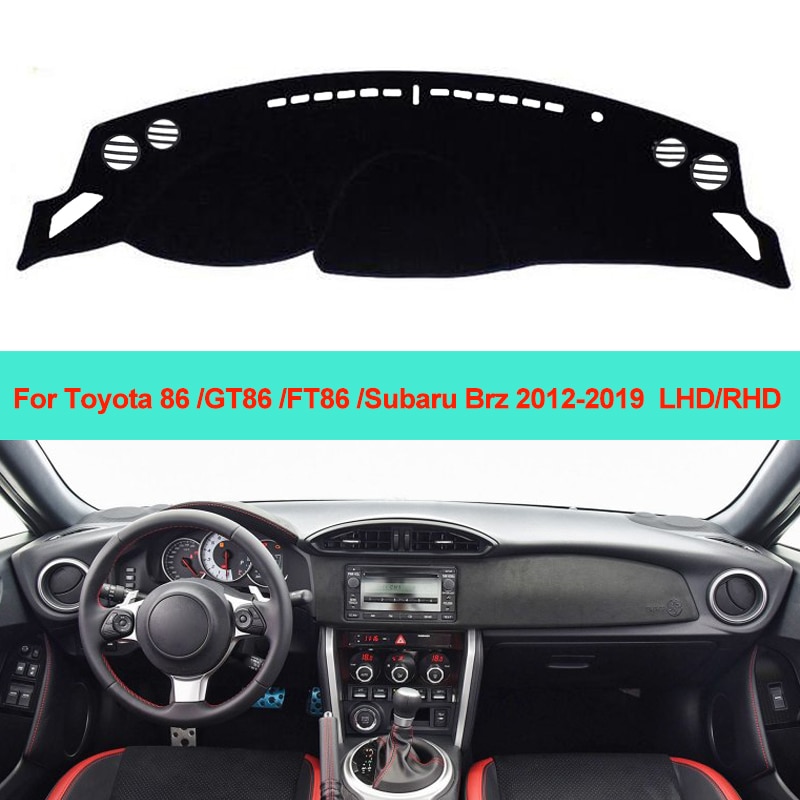 Tapis de tableau de bord intérieur de voiture pour toyota 86 gt86 ft86 subaru brz