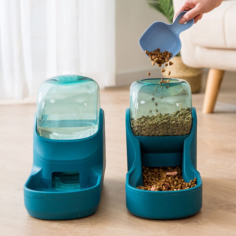 Bebedero para perros y gatos de 3,5 l, botella de agua potable, cuencos para gatitos, contenedor de alimentación lenta, suministros para mascotas