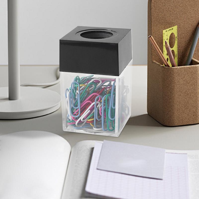 Nowy Organizer na Spinacze Biurowe Magnetyczny Pojemnik na Spinacze Biurowe Organizer na Spinacze Biurowe Porta Klipsy Dispensador