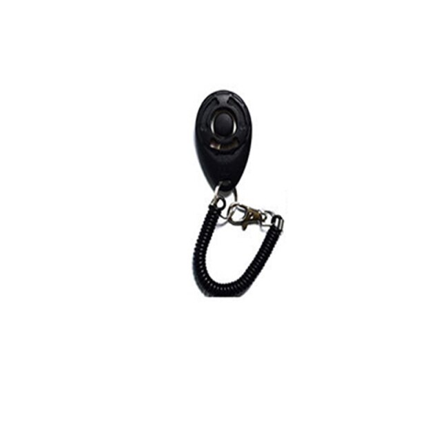 Pet Dog Dog Training Dog Supplies Clicker Trainer Fast Dog Training Device Clicker Whistle Password Equipment Trainer: Black