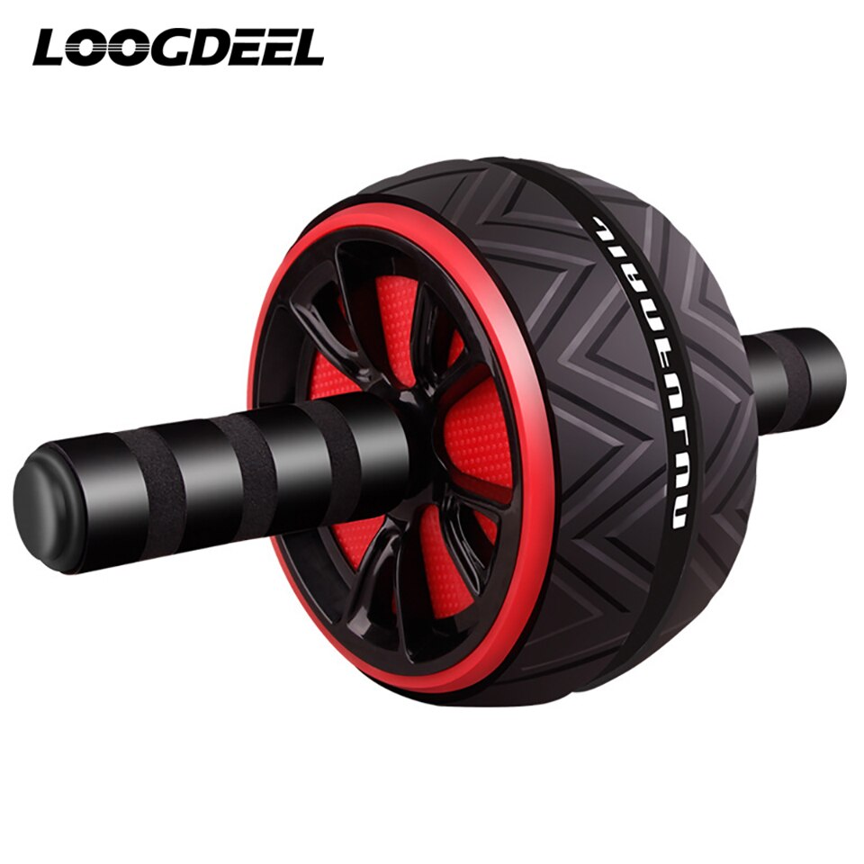 LOOGDEEL Abdominal Wheel Abdominal Exercise Trainer Fitness Workout Equipment Home Gym Boxing Training AB Roller With Mat