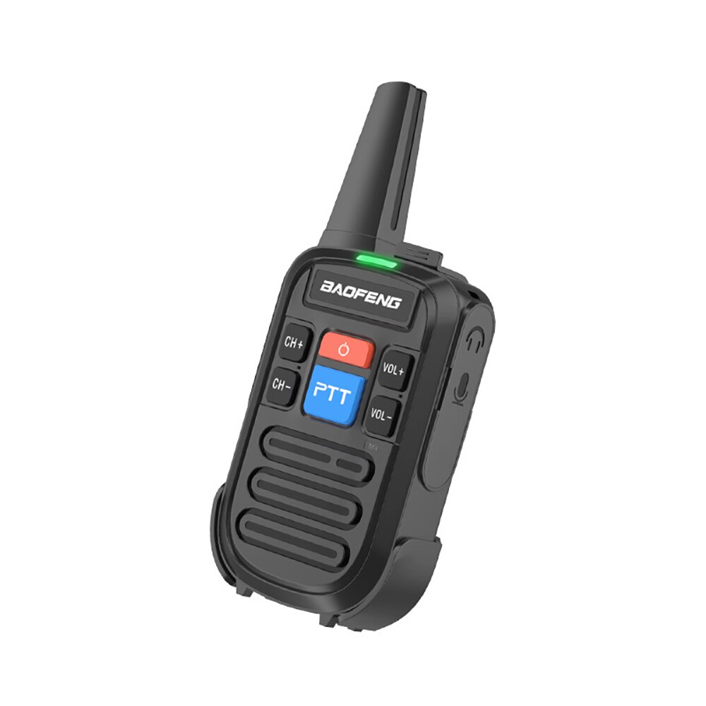 2pcs Walkie Talkie USB Rechargeable Portable Interphone Two-Way Radio For Children Adult Camping Outdoor Black Walkie Talkie