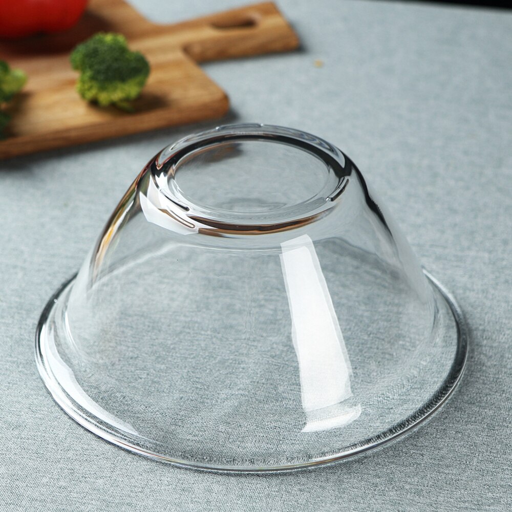 1pc tigela de salada de vidro transparente tigela de vidro tigela de frutas tigela de sobremesa de vidro