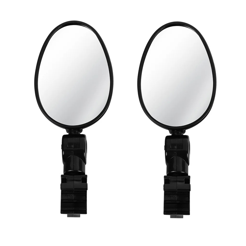 Miroir de vélo rétroviseurs de cyclisme miroir de guidon rotatif réglable à 360 degrés accessoires de vélo de route vtt grand Angle: Rose