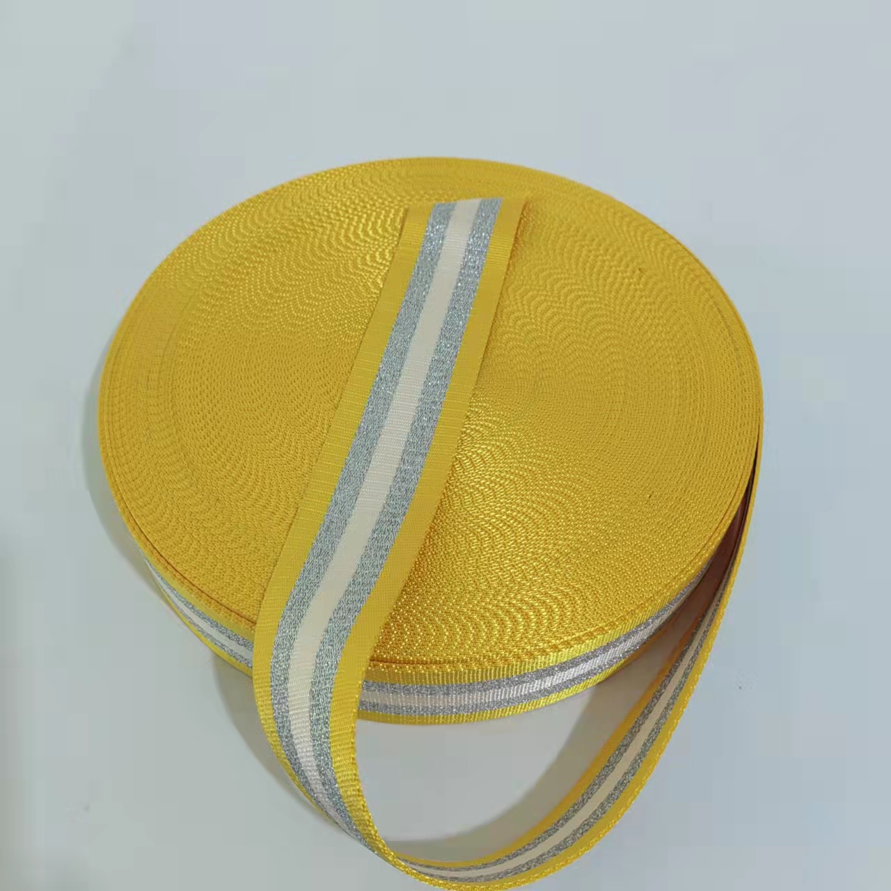 5-metrowa szeroka 5cm taśma saszetka do paska wstążka do tekstylia do DIY pasek ozdobny akcesoria do szycia: yellow B