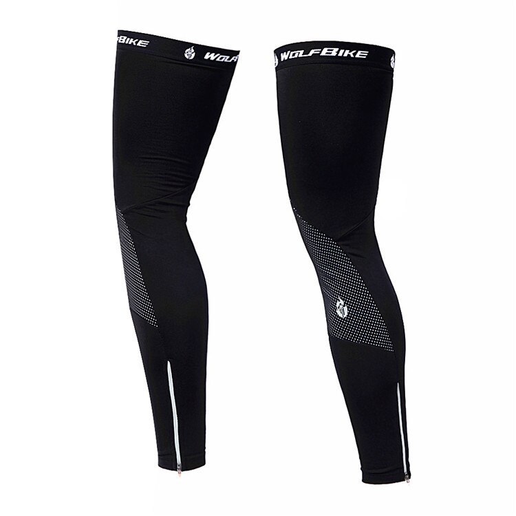 Wosawe unisex termisk fleece moto cykelvärmare vinter vindtät mountain road cykel motocross cykel cykel ridning legging: Svart / M