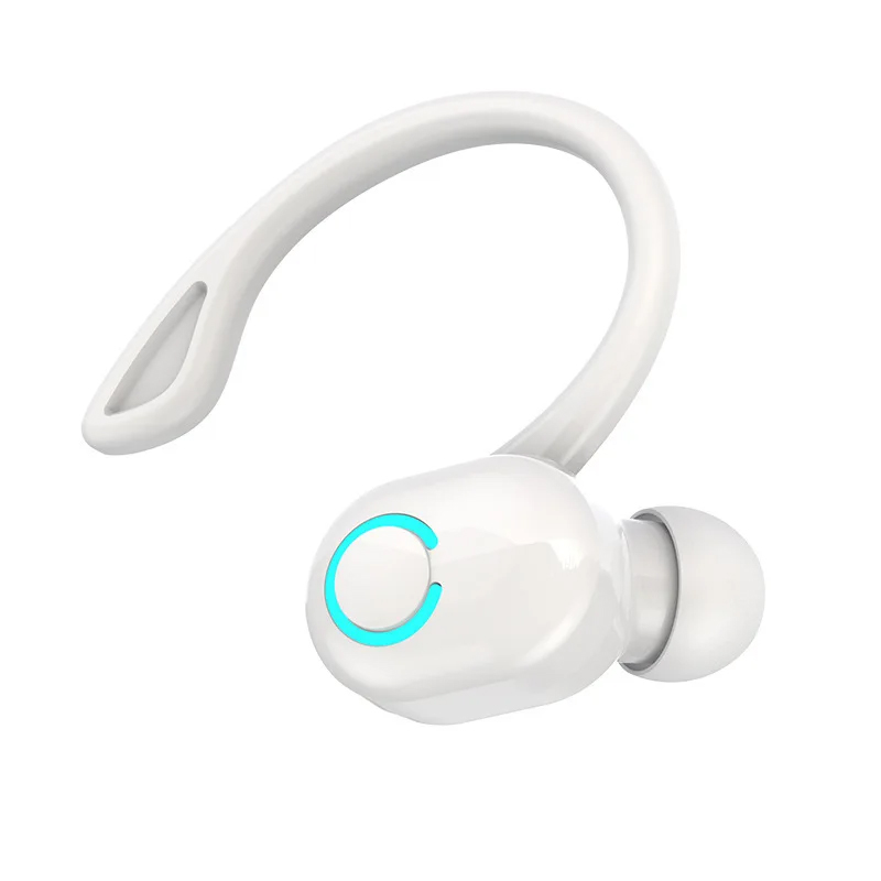 Zestaw słuchawkowy Bluetooth z zaczepem na ucho i niskim opóźnieniem i redukcją szumów Bezprzewodowy zestaw słuchawkowy do biznesu sportowego z pojedynczym uchem: green