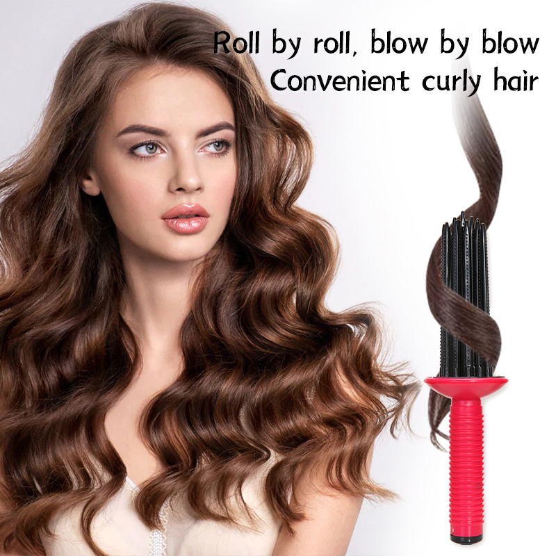 Luftvolumen hår fluffy styling krøllekam hårkrøllekam varmeløs krøllerulle salon hårstylingværktøjer
