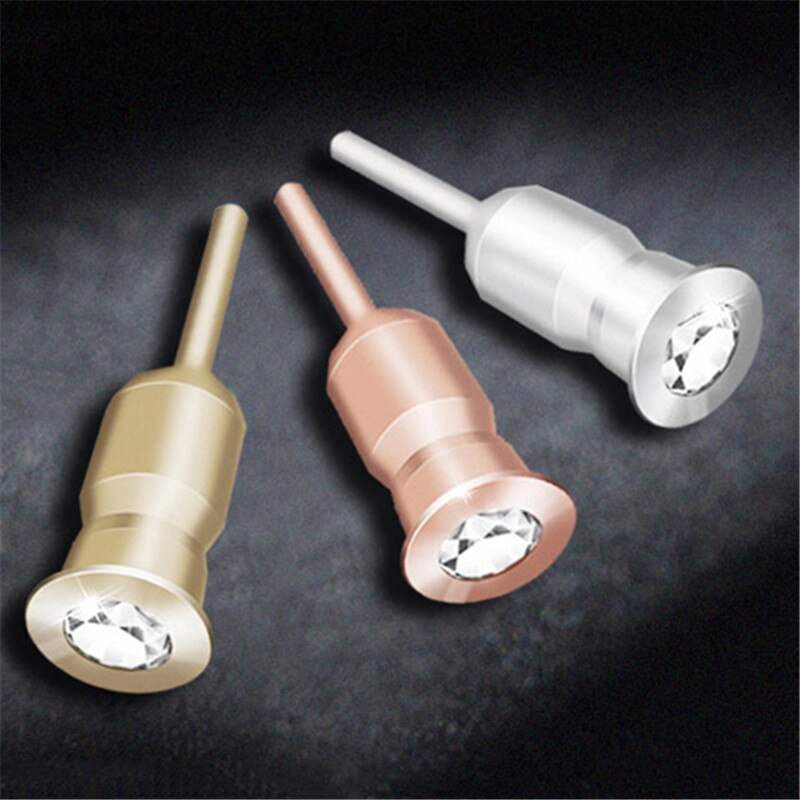 Siancs-conector de 3,5mm para auriculares, tapón antipolvo de Metal para iPhone 5, 6, tableta y PC