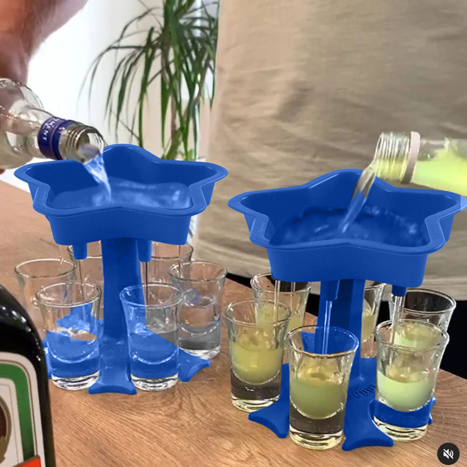 5 cup beer dispenser holder five-pointed star various alcohol lens perfect measure dispenser family party bar beverage dispenser