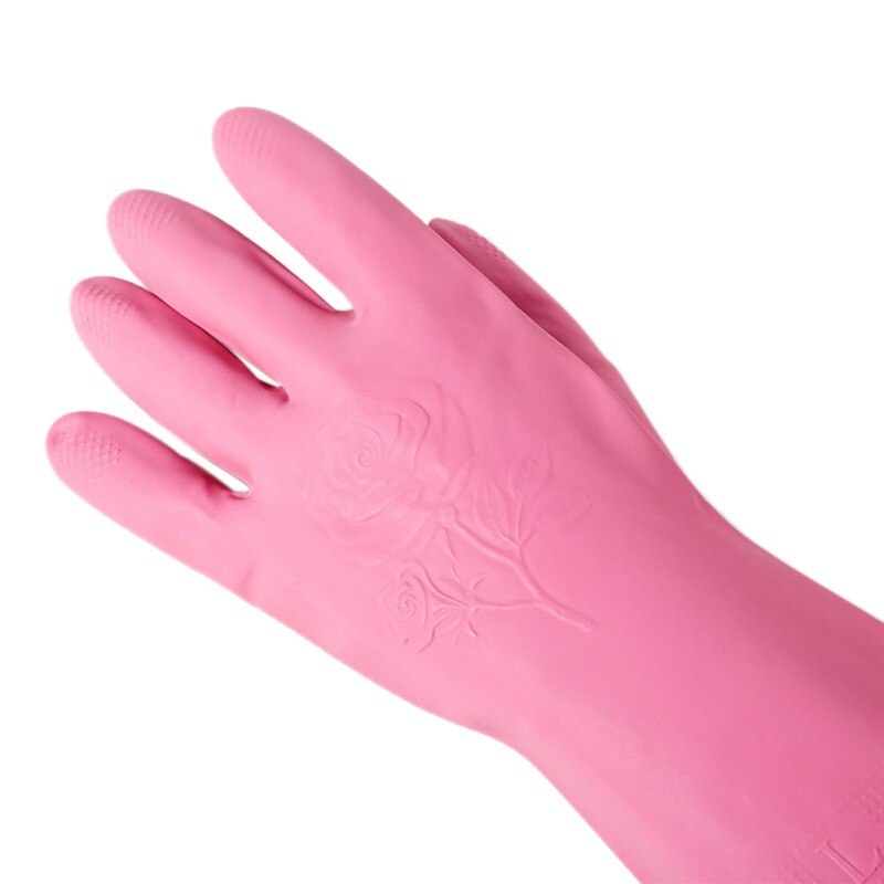 Guantes de látex para limpieza de manos, resistentes al agua, manga larga,