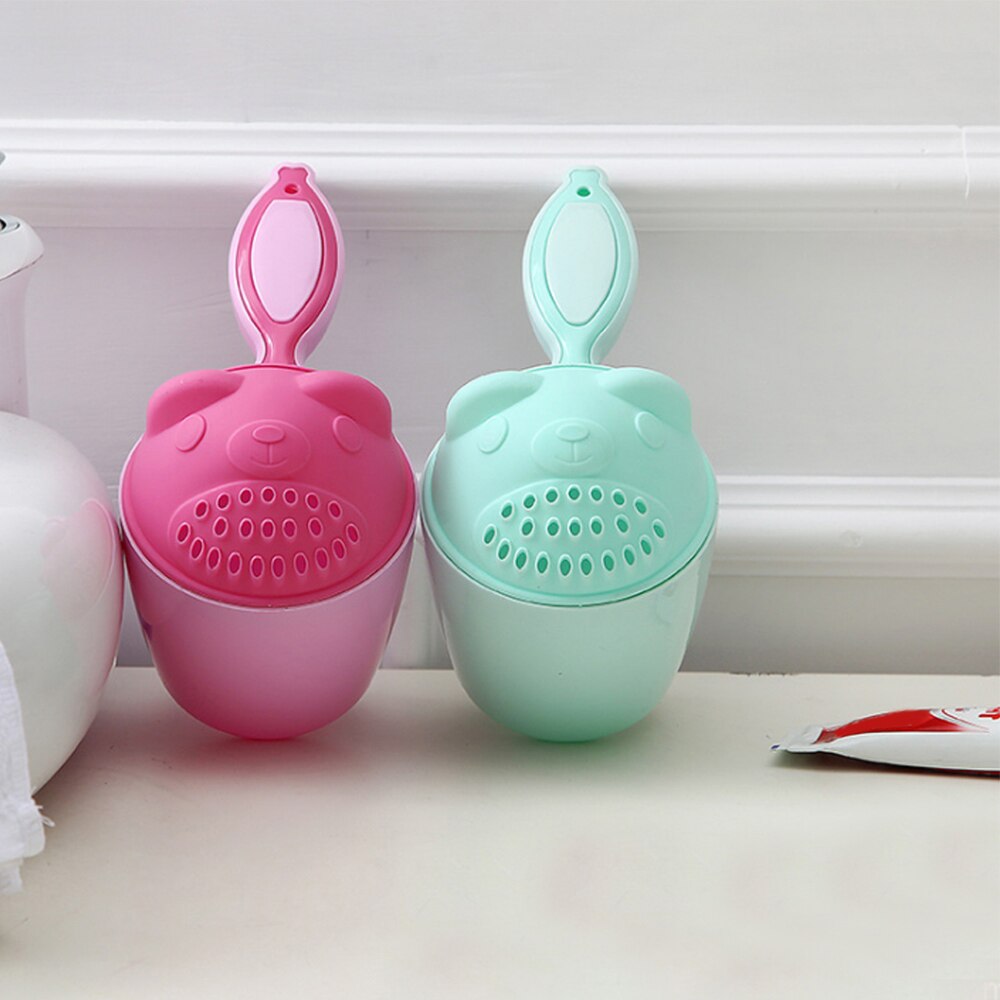 Taza de champú para bebé, cuchara para bebé, ducha, baño, ducha, ayudante de baño, accesorios de baño para niños