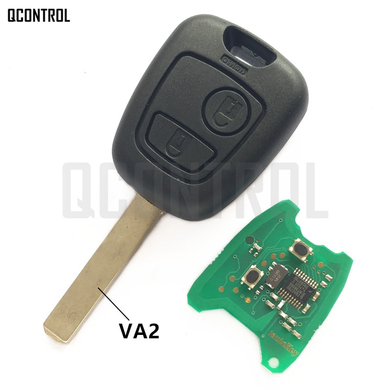 QCONTROL Car Door Lock Remote Key Suit for CITROEN C2, C3 Pluriel 2003 - 2006, 2 Buttons