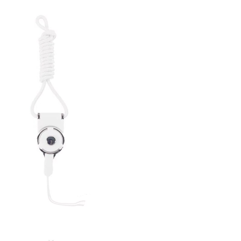 Portefeuille destacável celular pescoço cordão para iphone colhedores id crachá titular preto azul verde rosa tour de cou porte clefs: WHITE