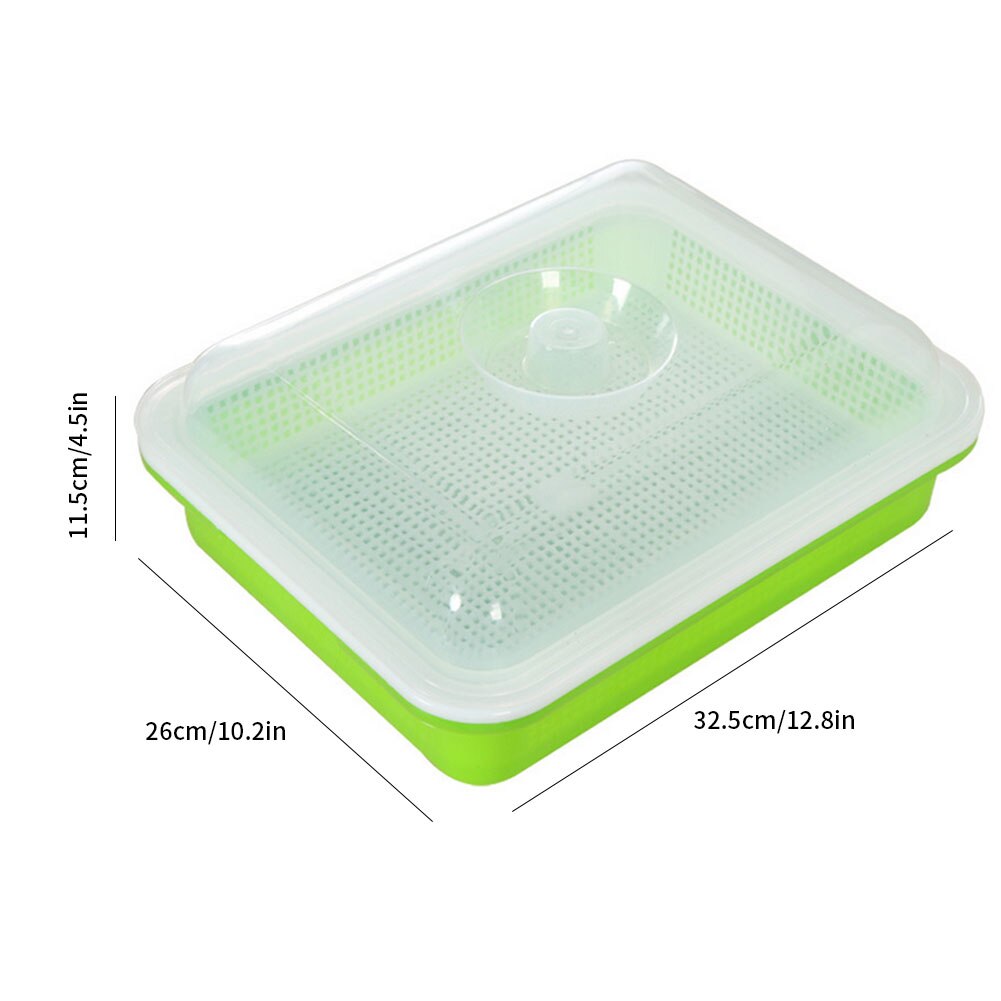 1PC Seed Sprouter Tray Bean Sprout Grower Germination Kit Soil-Free Seed Tray Dirt Free Way Big Capacity Bean Sprout Grower