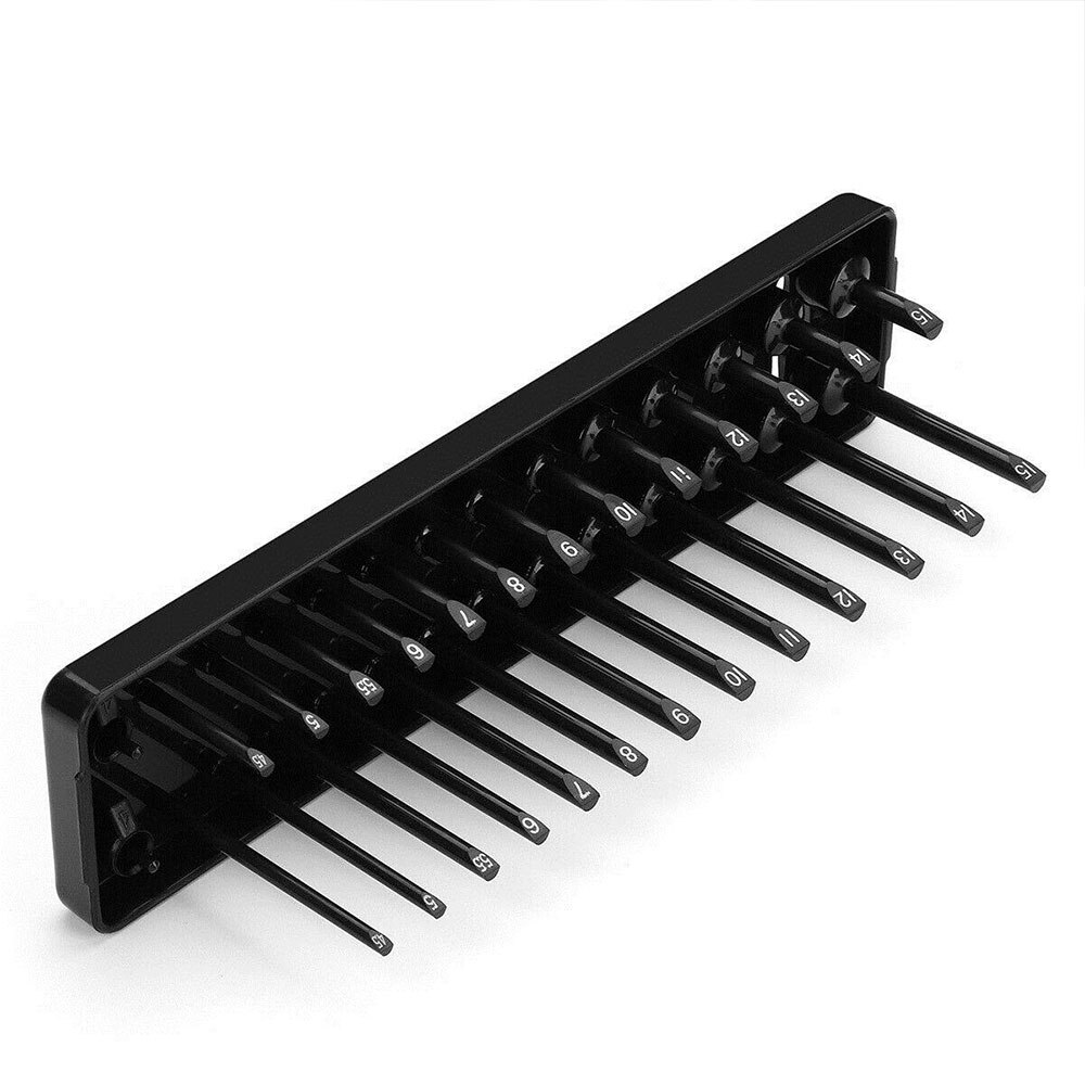 Duurzaam Slot Socket Rack Lade 28 Slots Zwarte Houder Opslag Slot Socket Rack Praktische Plastic Slot Socket Rack Opslag