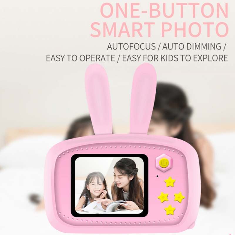 Mini crianças câmera 1080p hd completo portátil câmera digital com vídeo 2 Polegada tela de exibição para o jogo do miúdo estudo câmeras dos desenhos animados