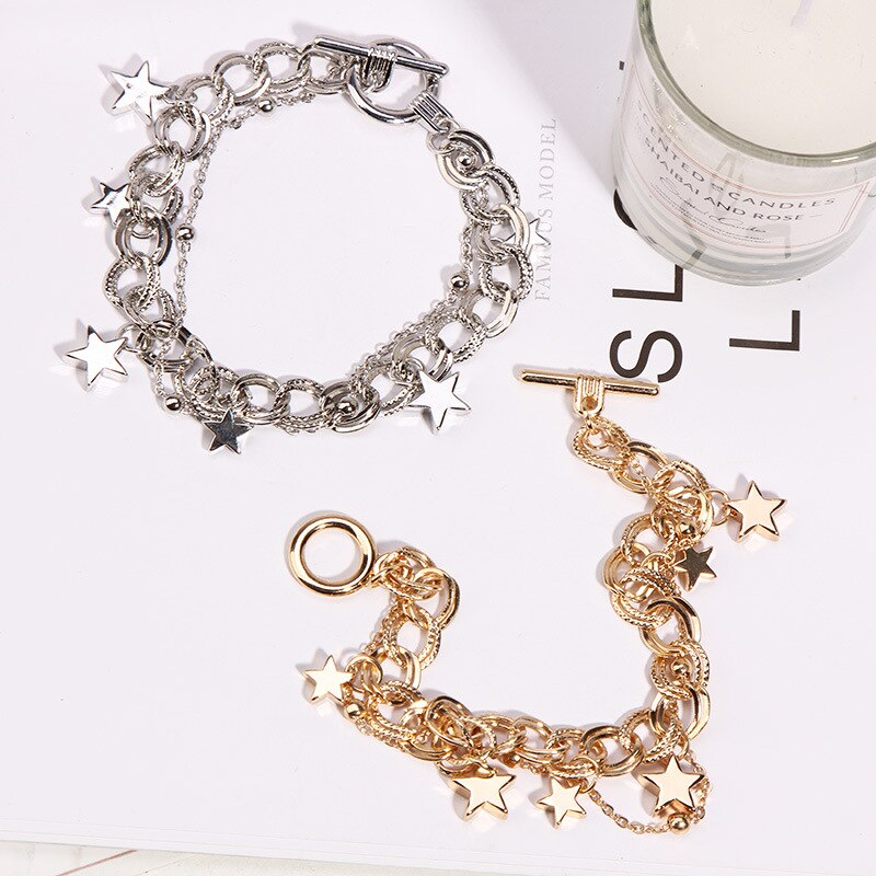 100 pièces 9mm étoile perle breloque or argent plaqué CCB plastique petit pendentif pour bijoux à bricoler soi-même faisant Bracelet collier boucle d'oreille pendentif