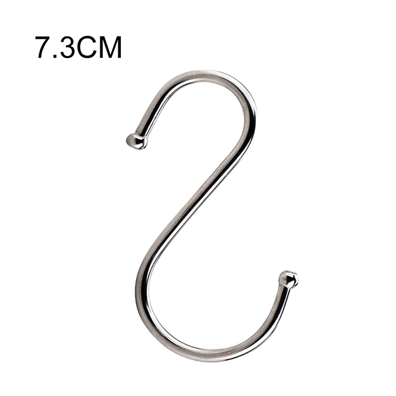 Praktische S type Kast Garderobe Kleding Diversen Haak s haken rvs haken: 7.3cm