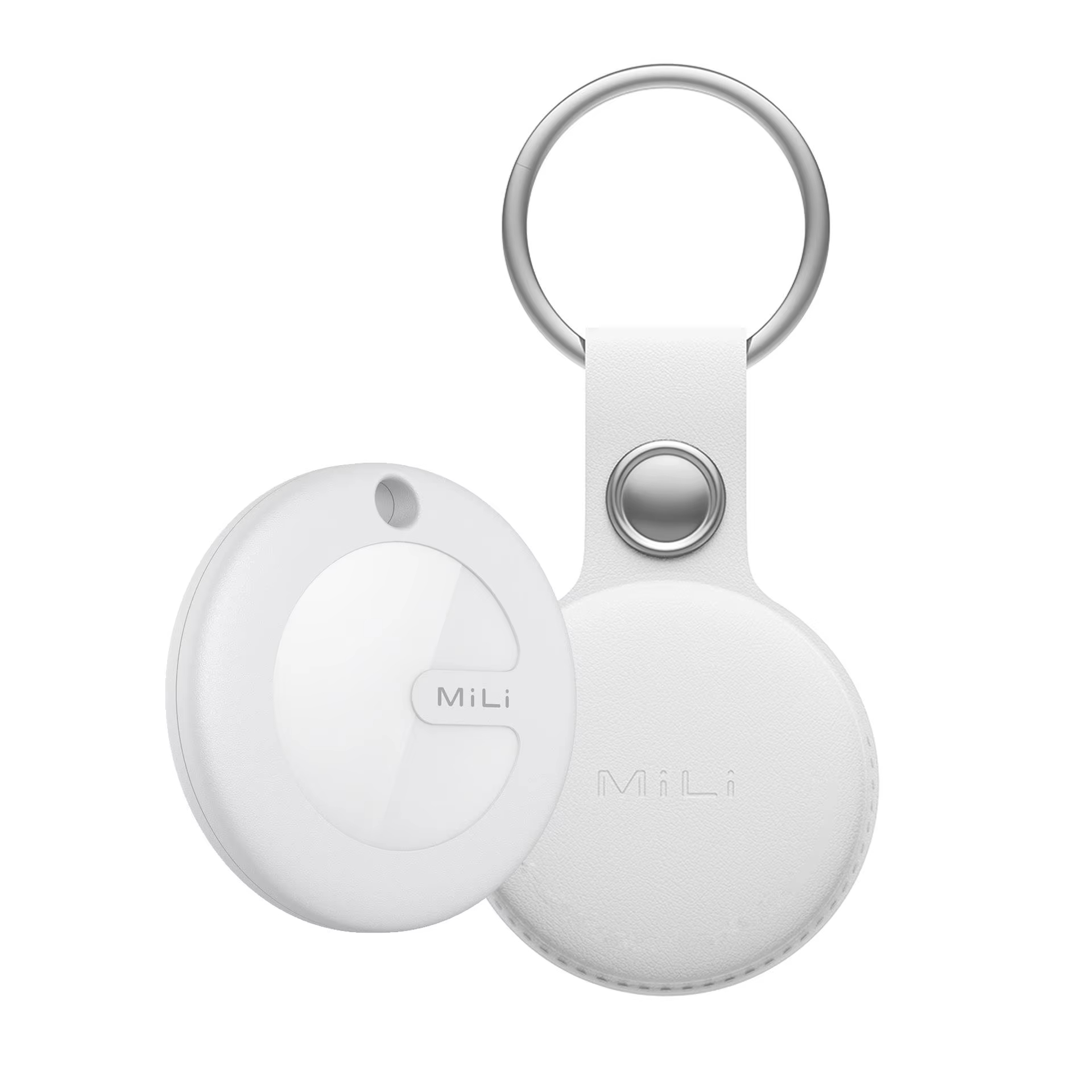 MiLi MiTag Go Smart Tracker For Android Item Finder and Locator Work With Bluetooth Google Find My Device Anti-Lost Air Tag: Red