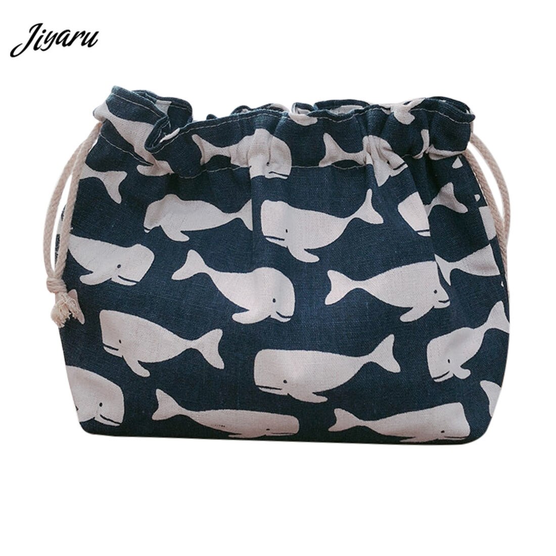 Moda almoço saco drawstring almoço sacos para mulheres crianças portátil lancheira estilo japonês bento tote bolsa de viagem piquenique