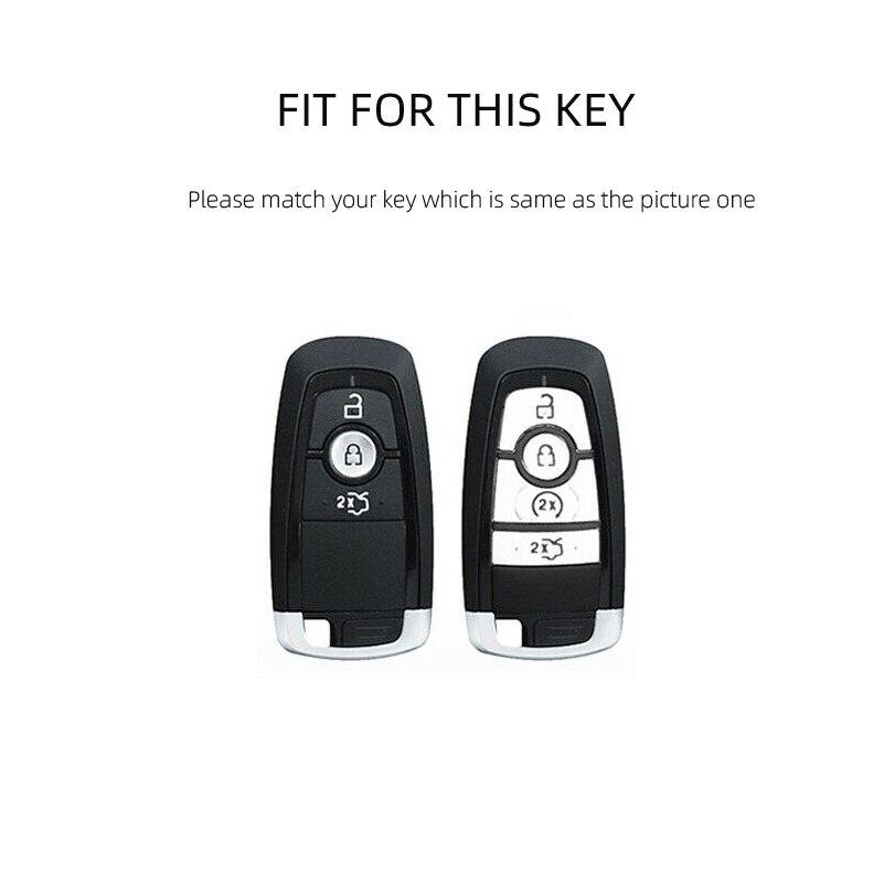 Retro Leather Remote Key Fob Holder Cover Case For Ford Edge Fusion Mustang Explorer Expedition F150 F250 F-350 F-450 keyless