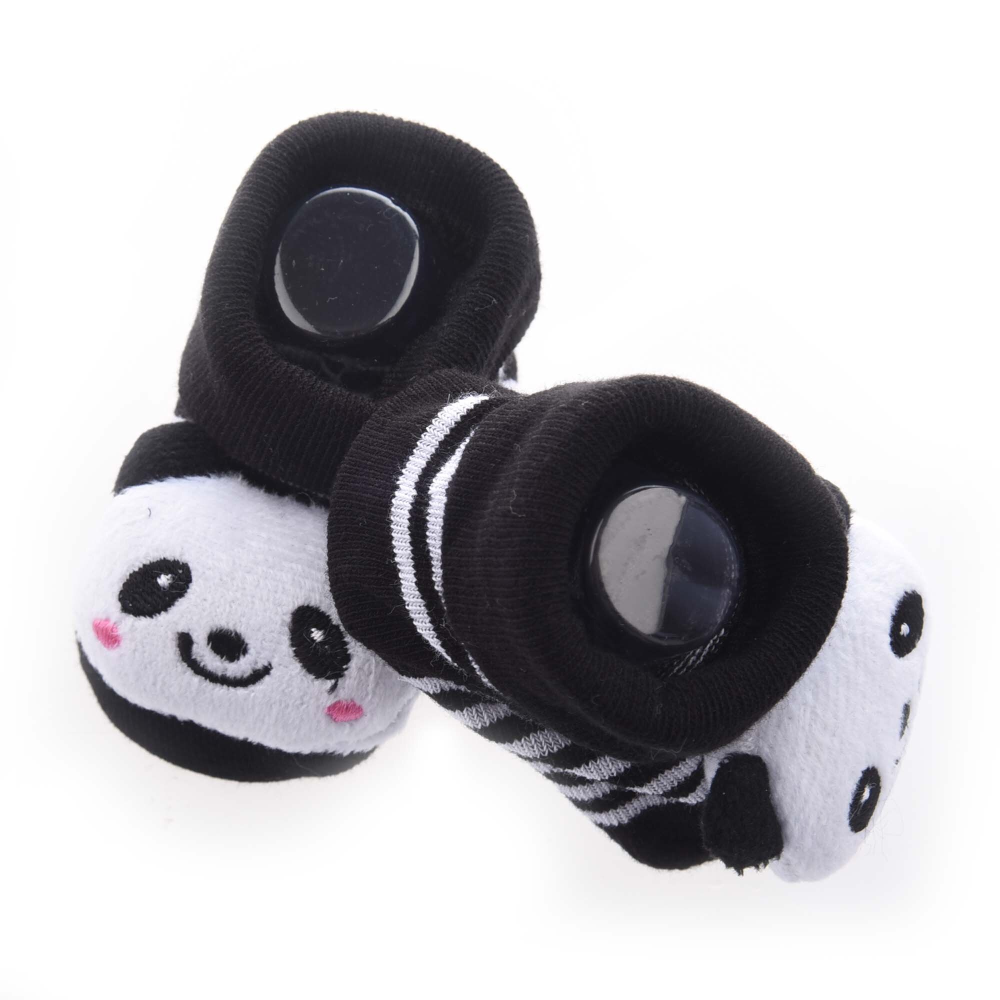 Panda-irrésistibly chaussettes pour bébé garçon et fille | 3D, chaussons antidérapants et mignons 0-12 mois