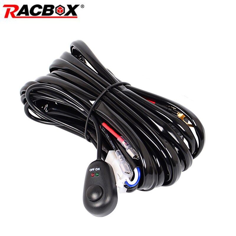 Arnés de cableado para Barra de luz LED todoterreno, Kit de interruptor de Cable para 300w, 240w, 200w, 180w, 150w, 120w, 72w, 4, 12, 20, 22, 32, 42 y 52 pulgadas