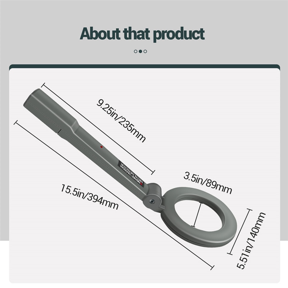 1PC Metal Detector DM3004A Handheld Adjustable Portable Beep Tracker Pinpointer Alarm High Sensitivity Scanner Security Checker