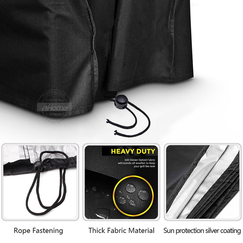 210D Oxford Fabric BBQ Cover Grill Cover outdoor barbecue Waterproof Dust Proof Sunscreen Grill Protector BBQ Accessories