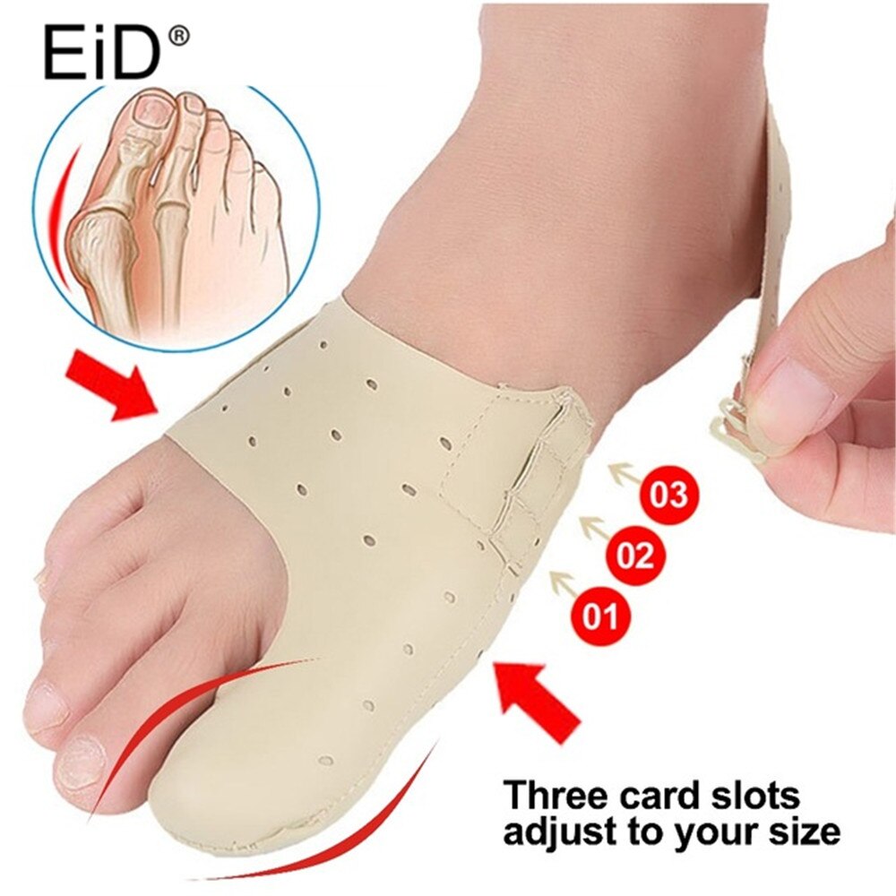 Palmilhas de correção dos dedos ortopédicos de couro eid para hallux valgus pé corrector joint pads sapatos almofada grande osso ortopédicos palmilha