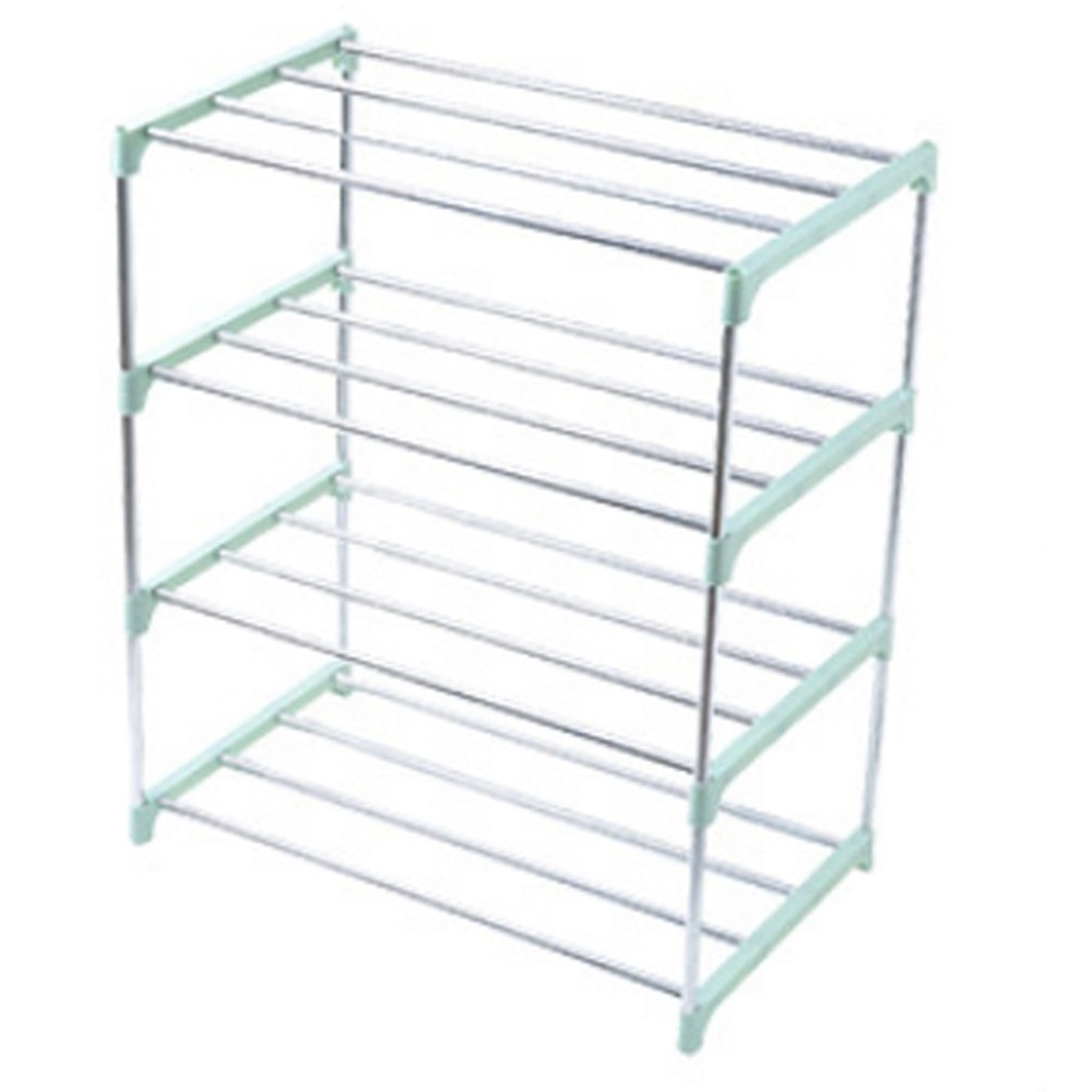 Eenvoudige Multi Layer Schoenenrek Rvs Monteren Opslag Plank Schoenenkast