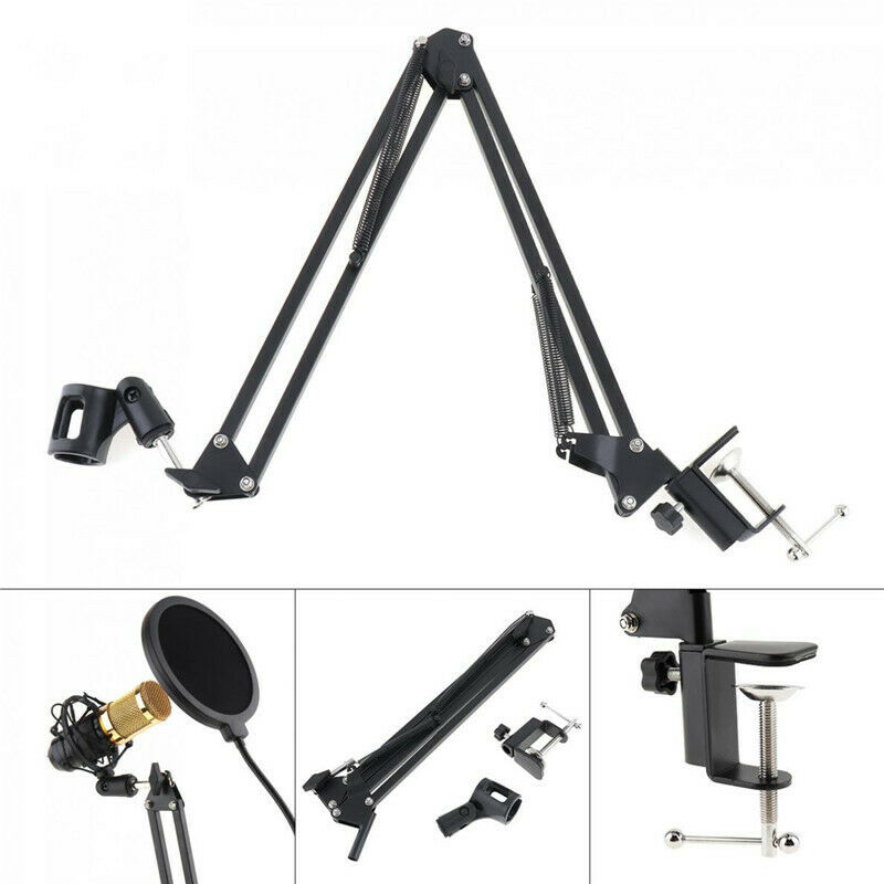 Neewer Studio Microphone Suspension Boom Scissor Arm Stand for Radio Broadcast Storage Holders & Racks