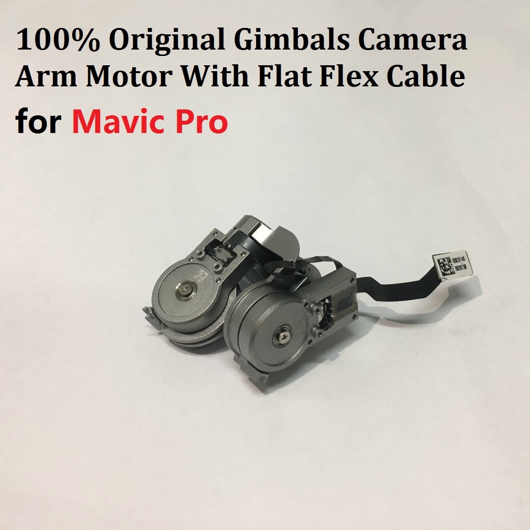 100%  originale mavic pro gimbals kameraarmmotor med fladt flexkabelsæt reparationsdel til dji mavic pro drone tilbehør