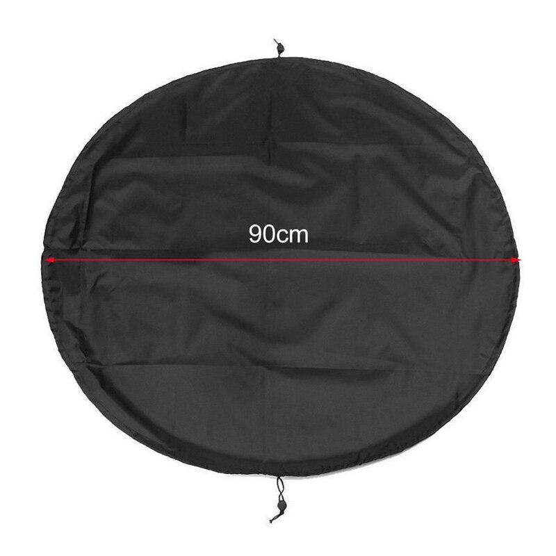 Draagbare Zwemmen Kleding Opbergtas Outdoor Strand Duiken Pak Opbergtas Voor Badpak Kleren Waterdichte Opslag Pouch Black: 90cm