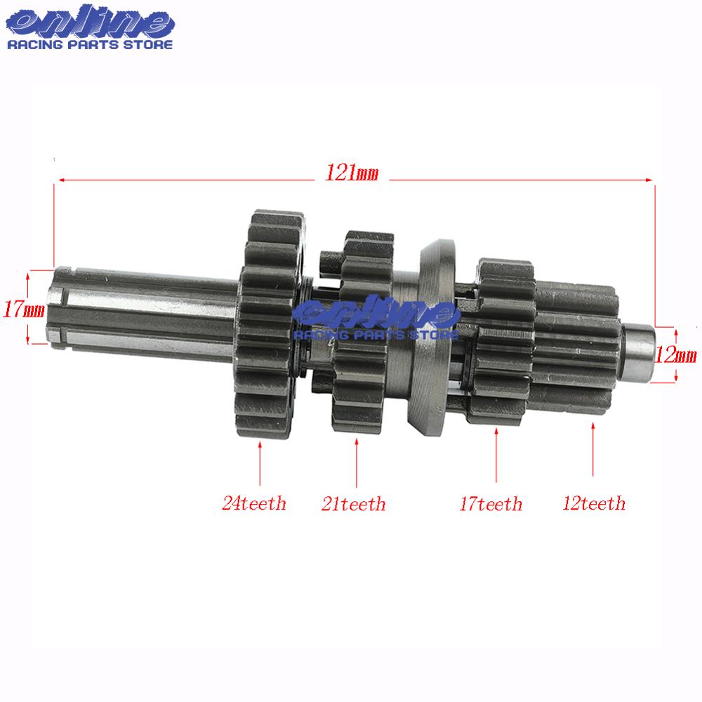 Girkasse hoved motaksel assy for 125 lifan 1 p 52 fmi 125cc horisontal motor kayo bse dirt pit sykkel deler