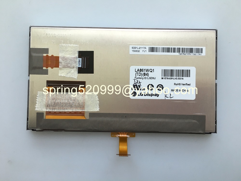 Écran tactile LCD 6.1 pouces, LA061WQ1-TD04 (TD)(04), pour Toyota Corolla , GPS, Original, ,