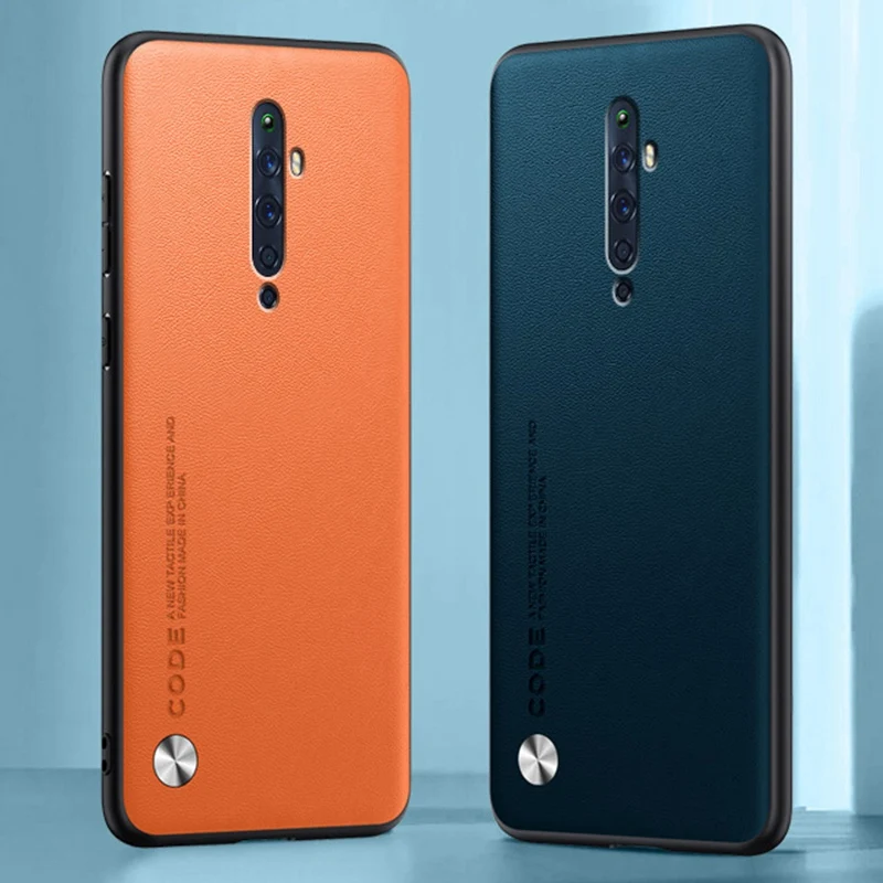 Husă de lux din piele pu pentru oppo reno 2 z 2z 2f reno 2 , husă de protecție din silicon pentru oppo reno 10x zoom renoz coque