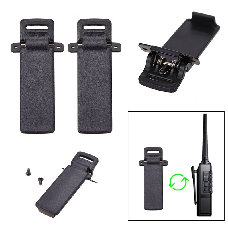 2Pcs Walkie Talkie Ersatzteil Zurück Gürtel Clip für Baofeng 2-way Radio UV5R Für Baofeng intercom UV5R / 5RA / 5R + / 5RB / 5RC #8