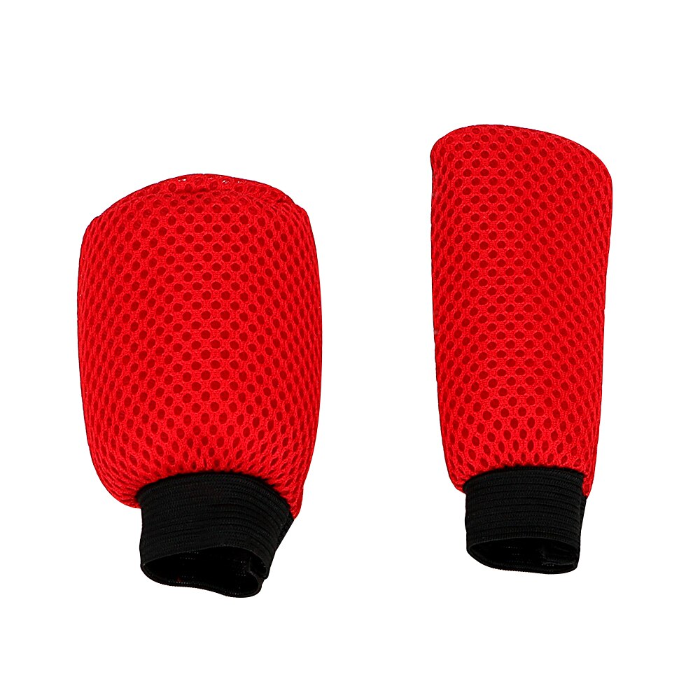 Leepee universal håndbremse gearskifteknapdæksel håndbremsedæksel ærme skridsikker 2 stk / sæt bil håndbremsegreb bil-styling: Rød